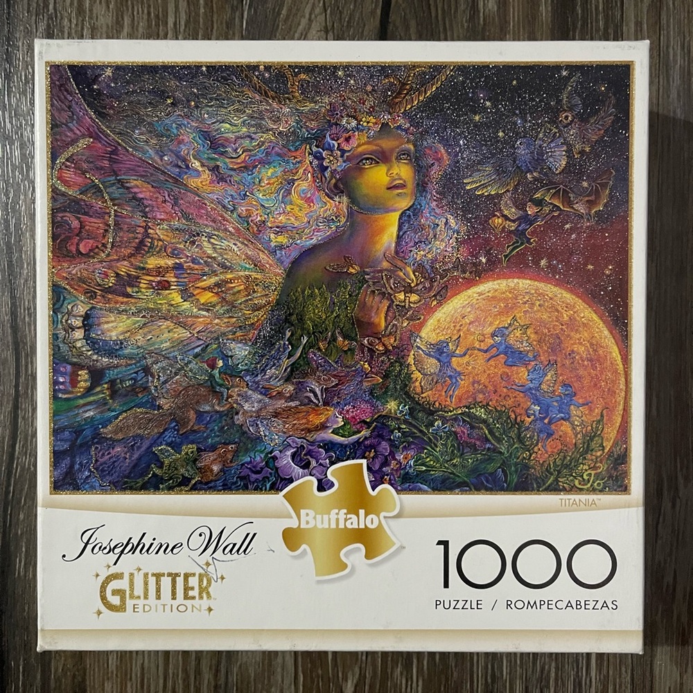 Titania Josephine Wall Buffalo Glitter 1000 Piece Jigsaw Puzzle 🧩 - Picture 1 of 3